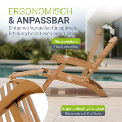 Opvouwbare tuinligstoel Evia