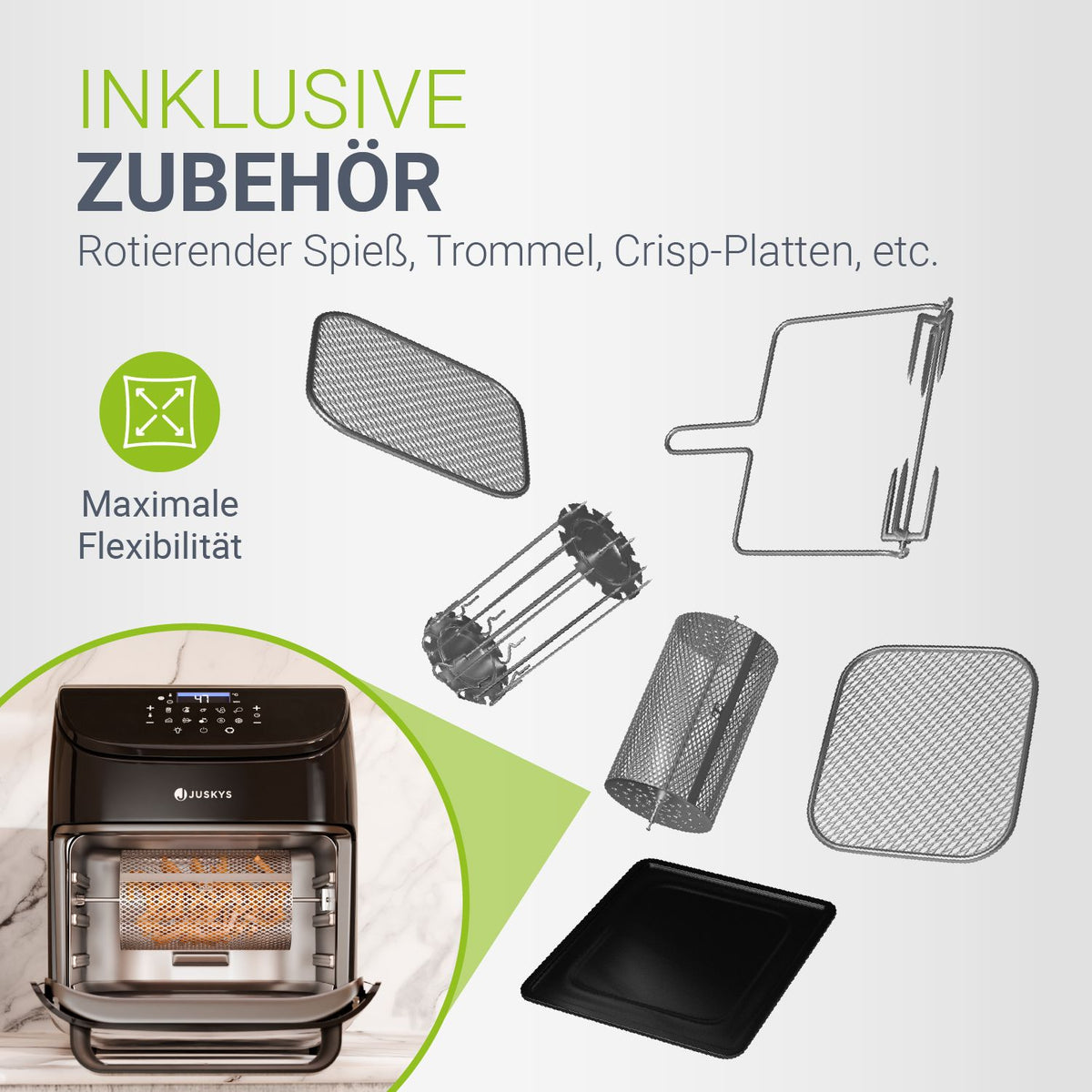 Airfryer 12L mit 10 programma's