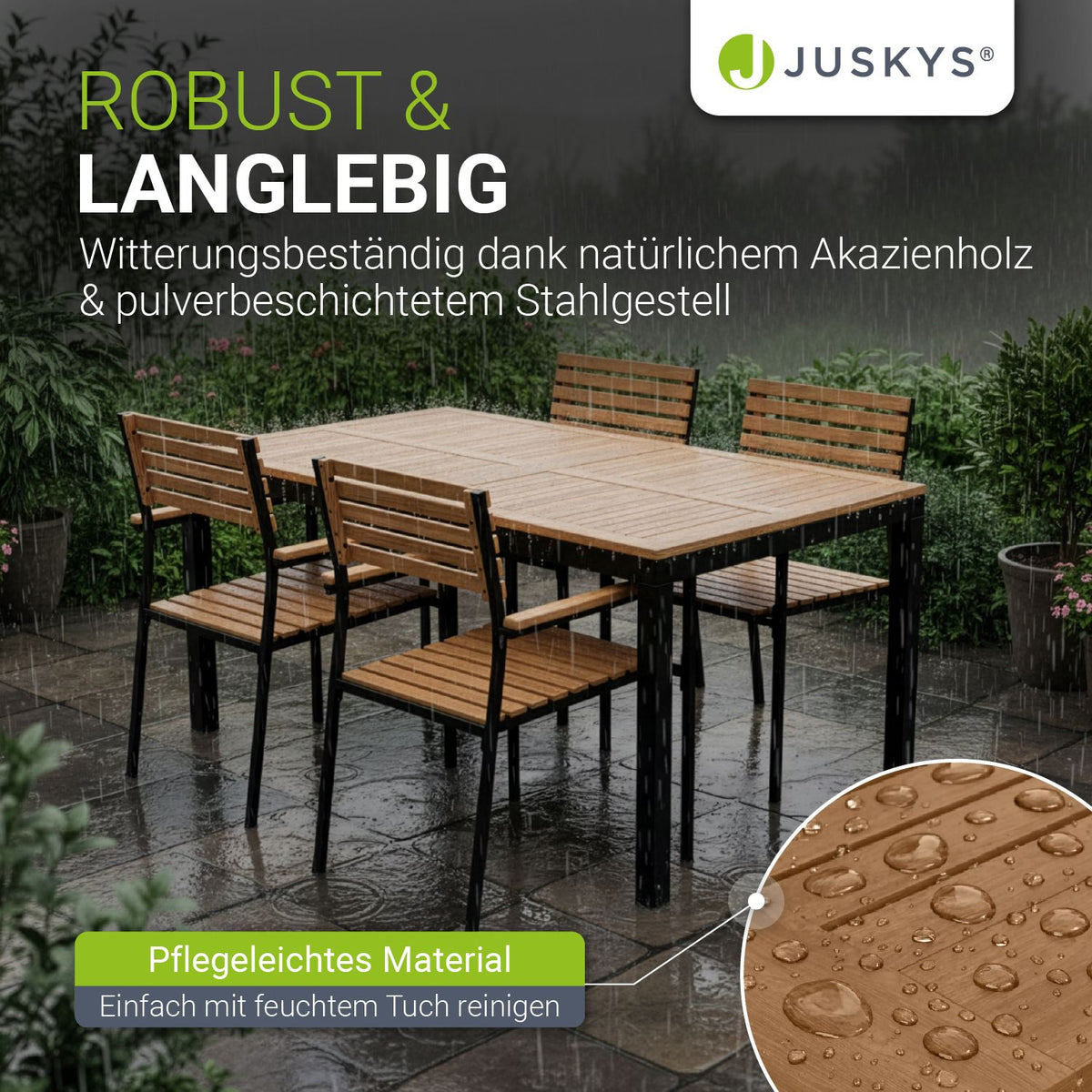 Acaciahout tuinset Rhodos