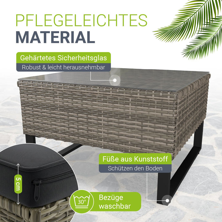 Tuinlounge voor 4 mensen Santorini