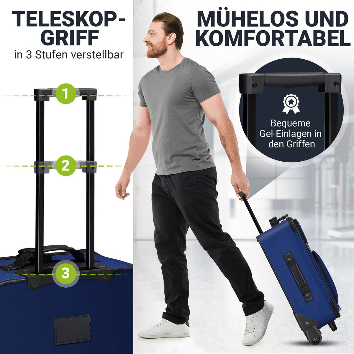 Reistrolley kofferset Athen