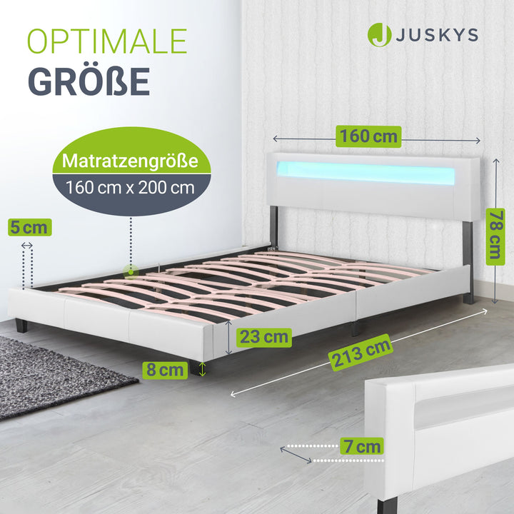 Gestoffeerd bed Paris