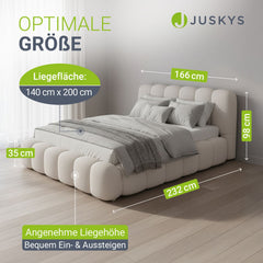 Gestoffeerd bed Catania