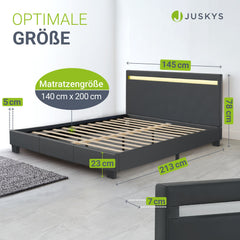 Gestoffeerd bed Paris