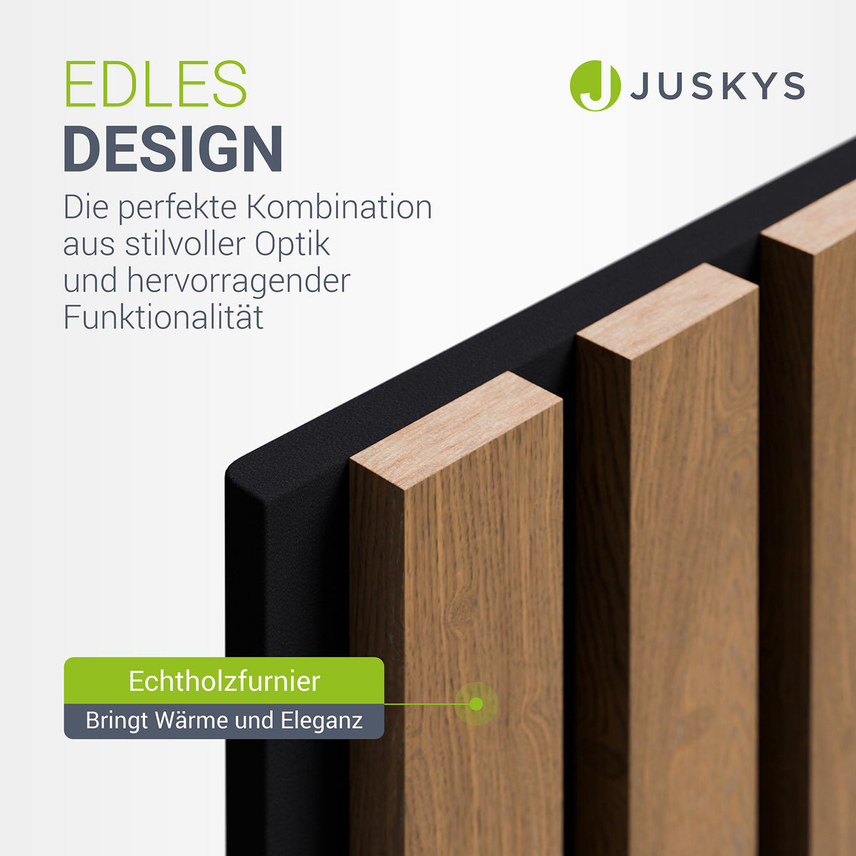 Akoestische panelen houtlook 4er Set