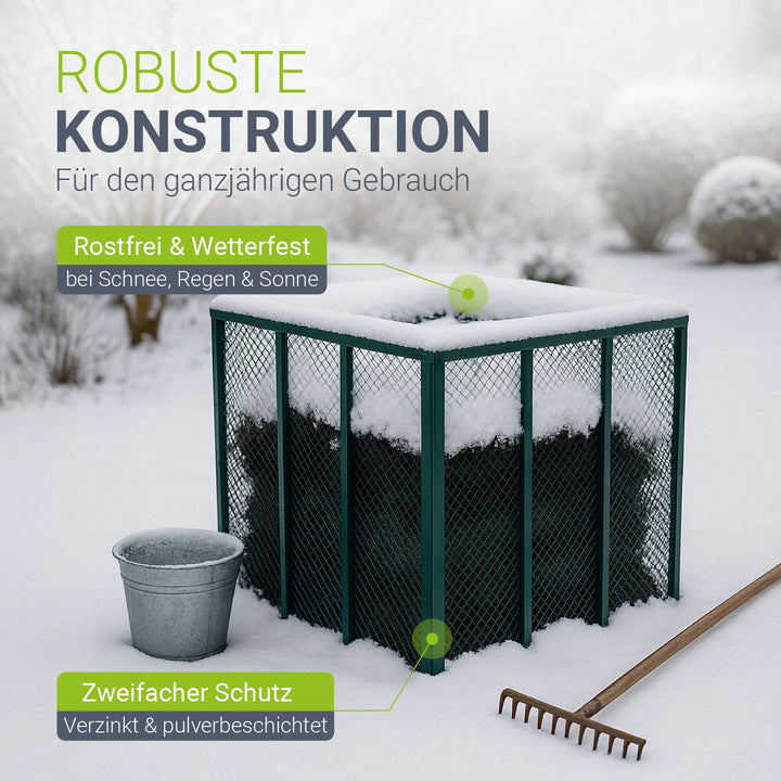 Metalen composter voor tuinafval