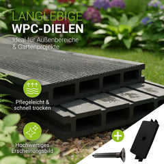 WPC terrasplanken in antraciet