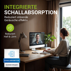 Akoestische panelen houtlook 4er Set