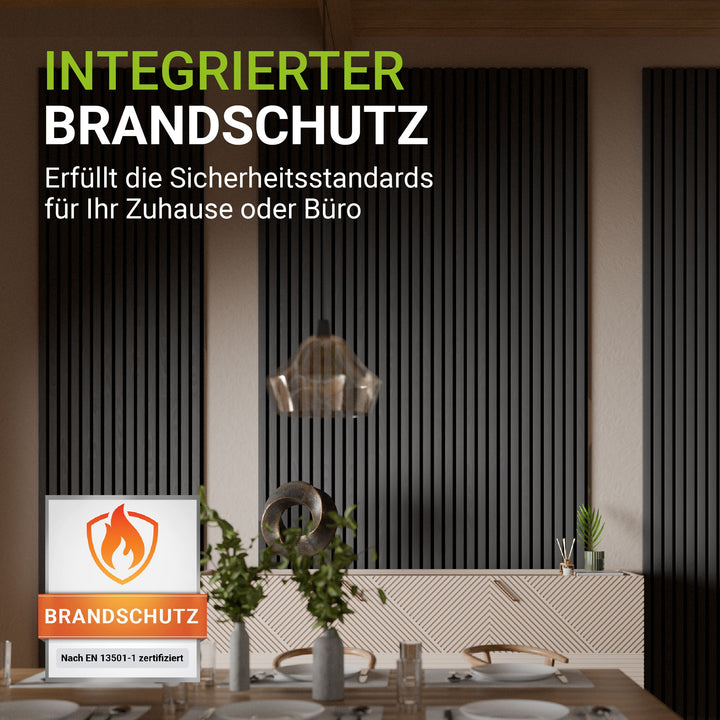 Akoestische panelen houtlook 4er Set