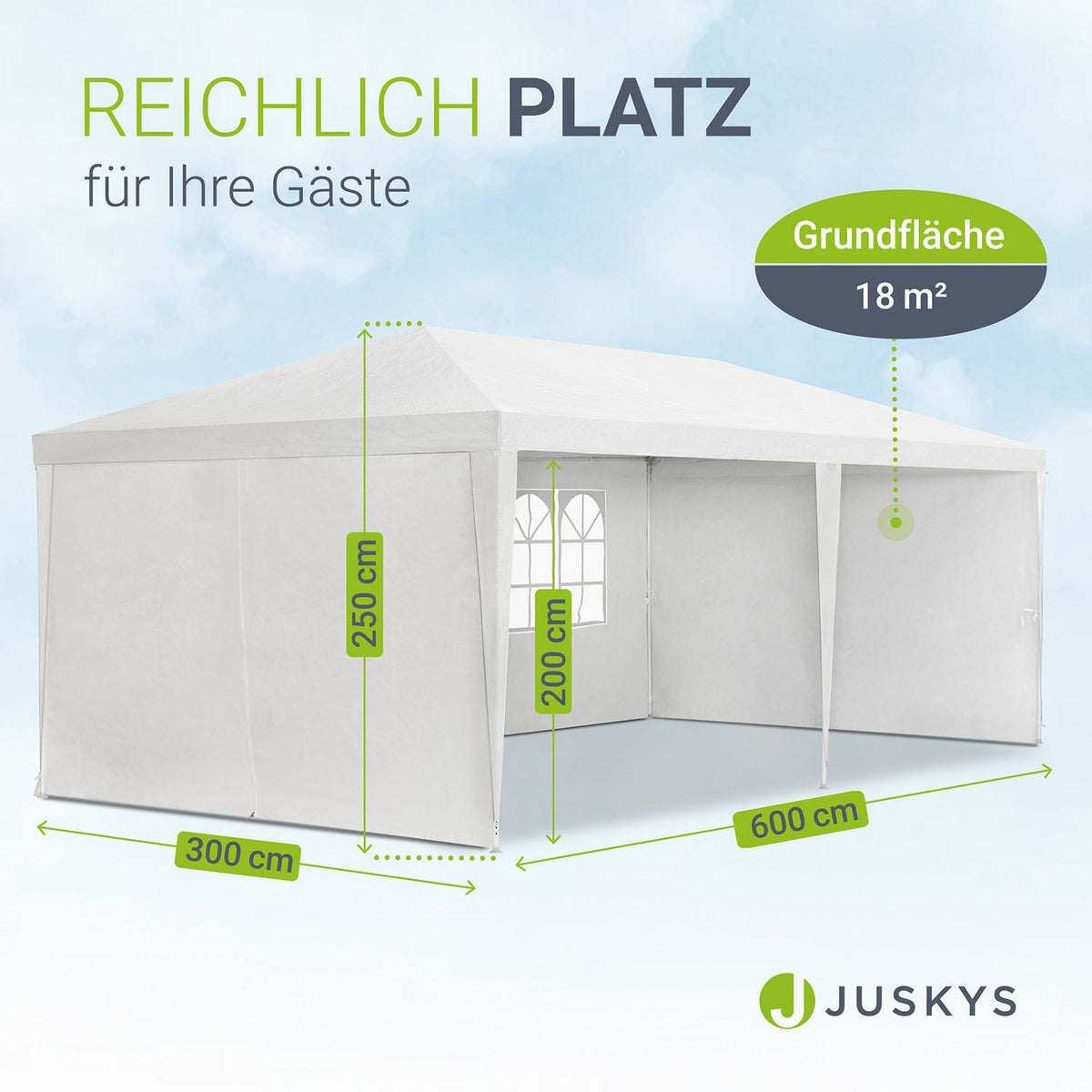 Feesttent 3x6 m