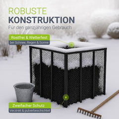 Metalen composter voor tuinafval