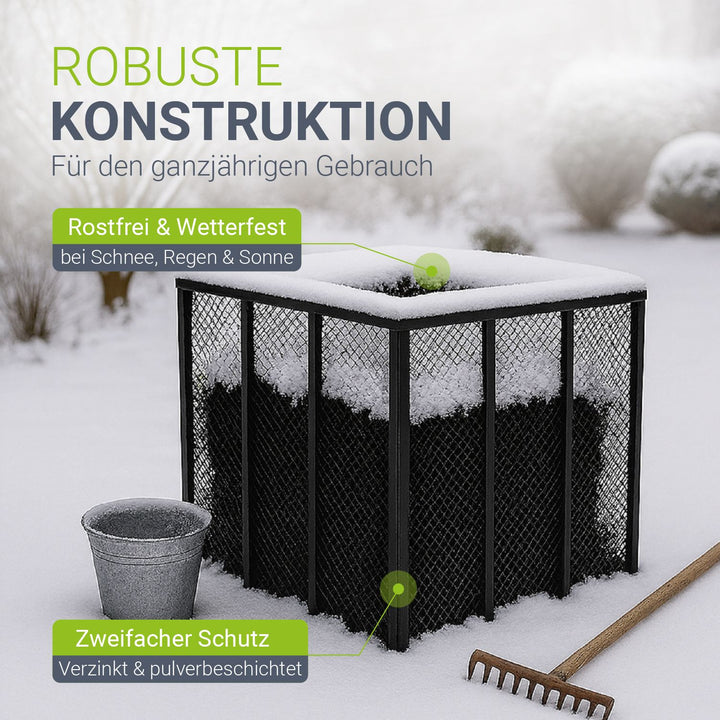 Metalen composter voor tuinafval