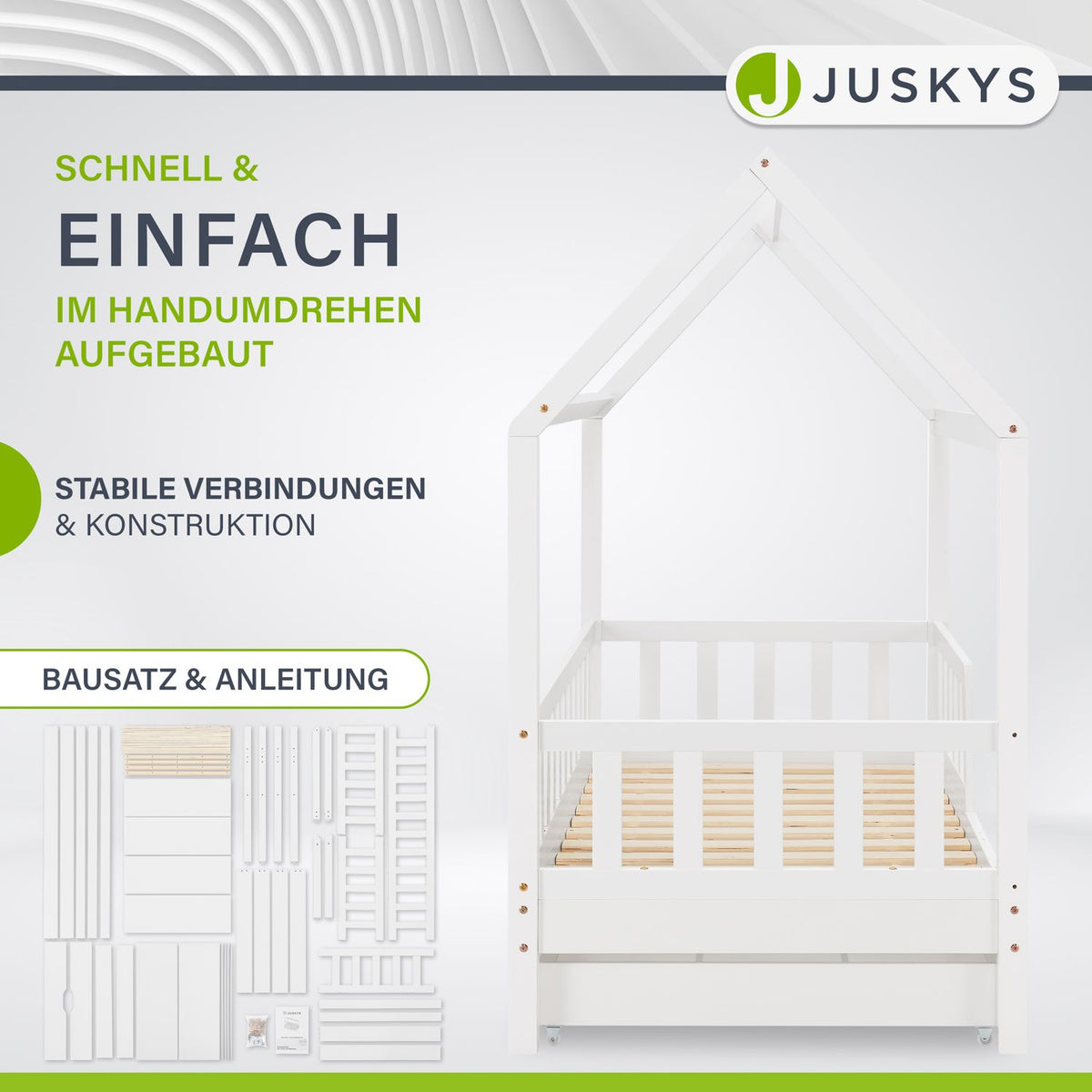Kinderbed Marli 90 x 200 cm met bedlade