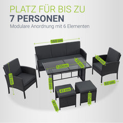 Rattan zitgroep Turin