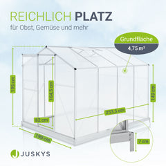 Aluminium kas met fundering