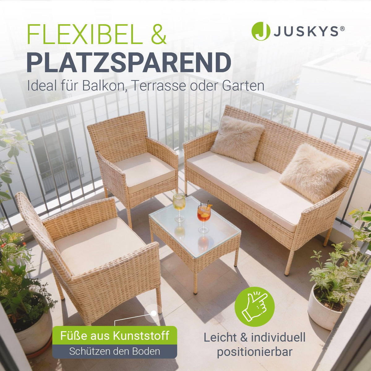 Polyrattan zitgroep Fort Myers