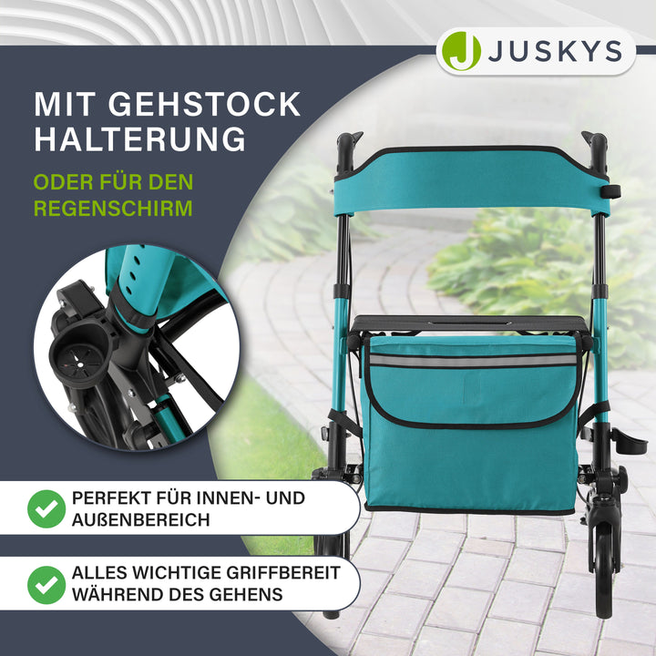 Aluminium rollator Vital met zitje