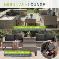 Tuinlounge voor 4 mensen Santorini