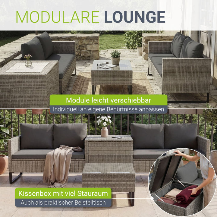 Tuinlounge voor 4 mensen Santorini