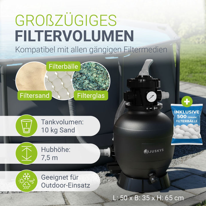 Zandfiltersysteem voor zwembaden tot 47m³