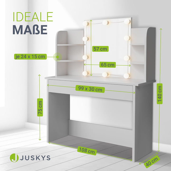 Make-uptafel Bella mit LED verlichting
