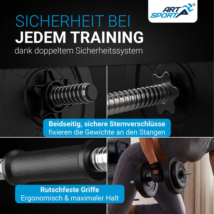 3in1 halterset 60kg