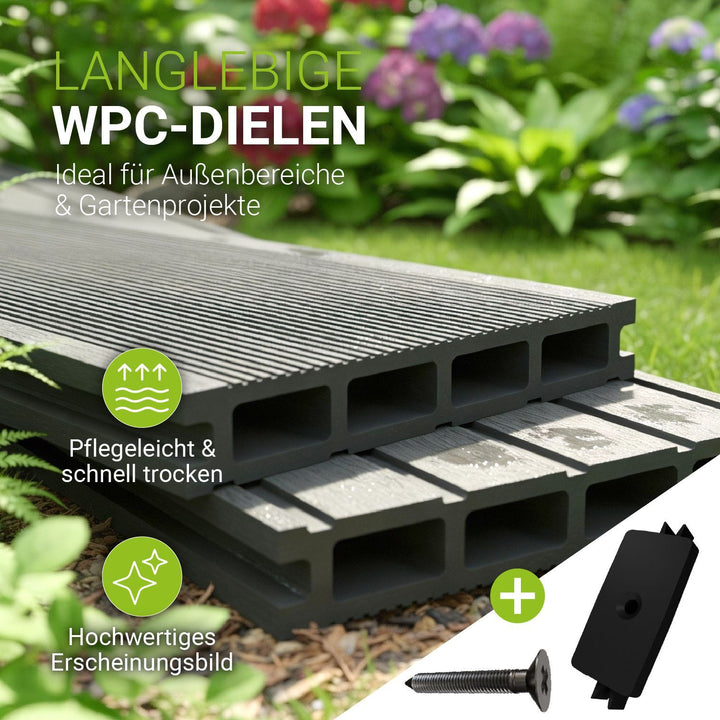WPC terrasplanken in grijs