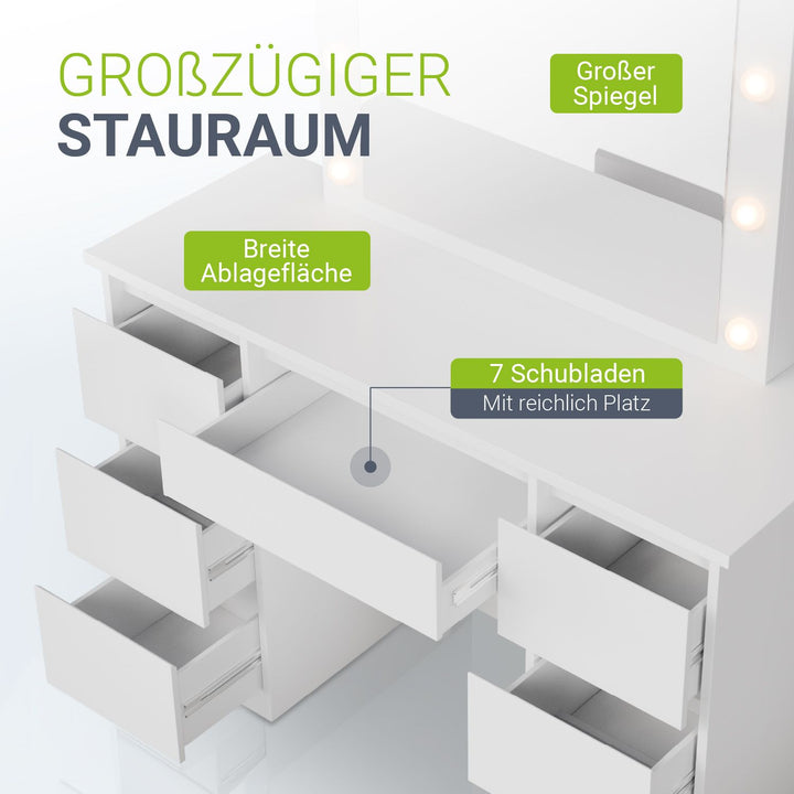 Make-uptafel met spiegel Talea