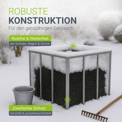 Metalen composter voor tuinafval