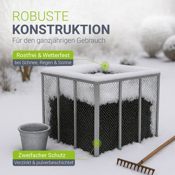 Metalen composter voor tuinafval