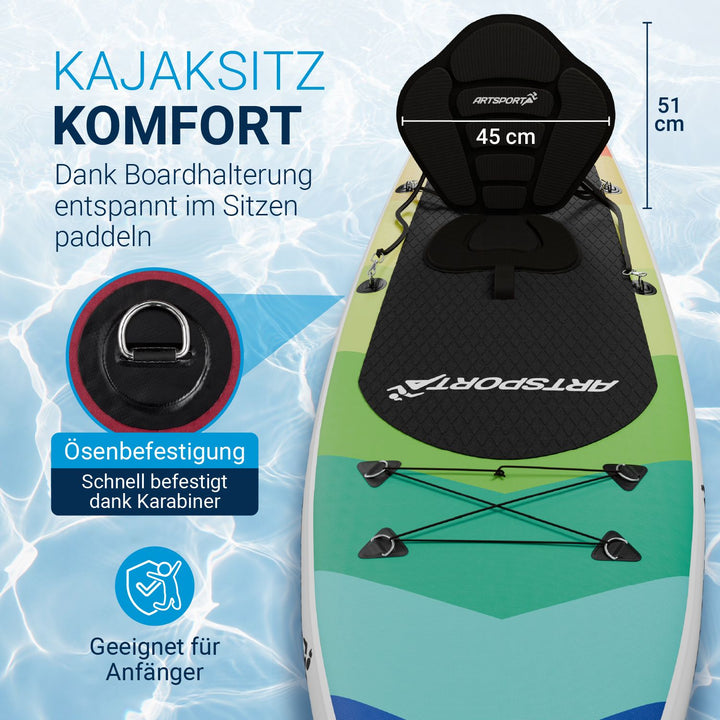 Staan Up Paddling Board met kajakstoel