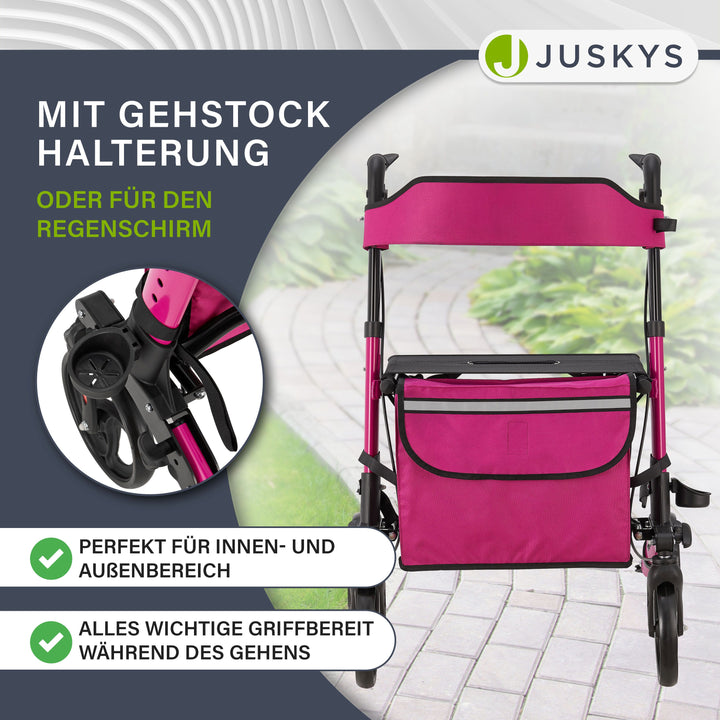 Aluminium rollator Vital met zitje