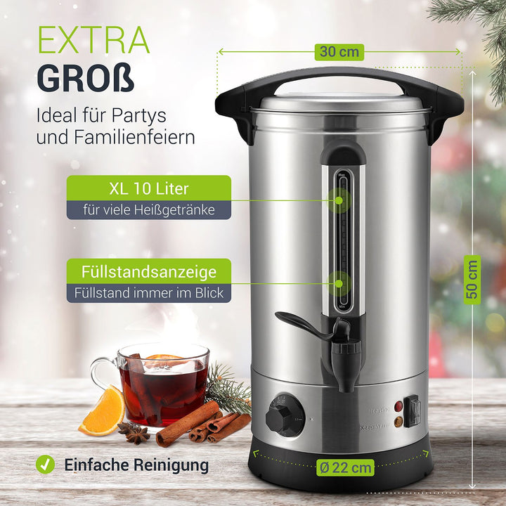 Glühwein kooktoestel Teramo 7l of 10l
