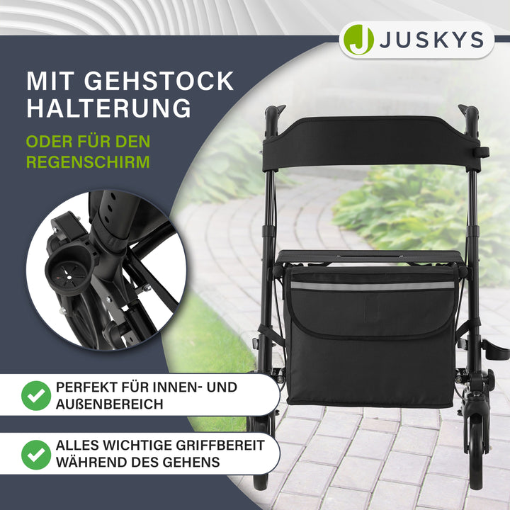 Aluminium rollator Vital met zitje