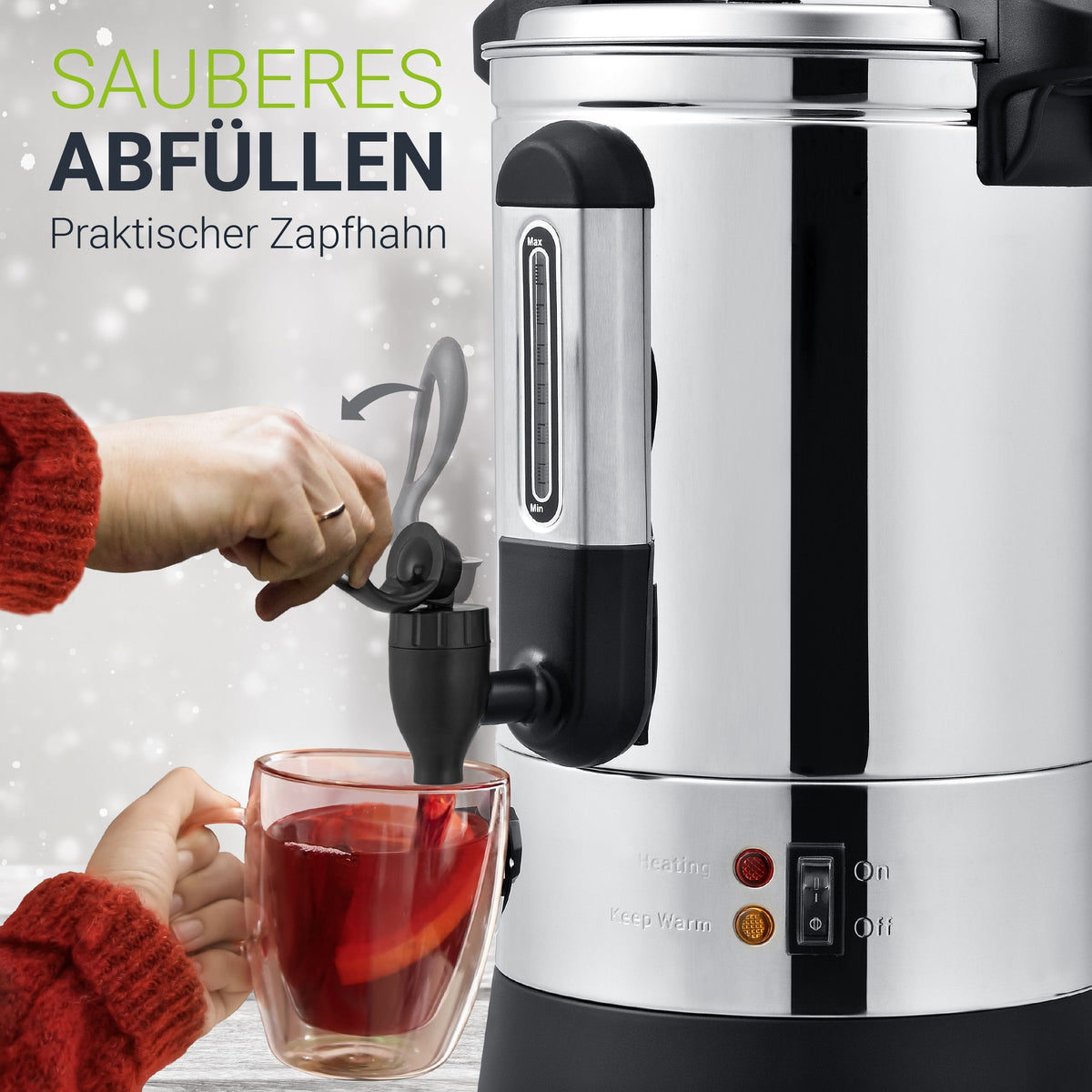 Glühwein kooktoestel Teramo 7l of 10l