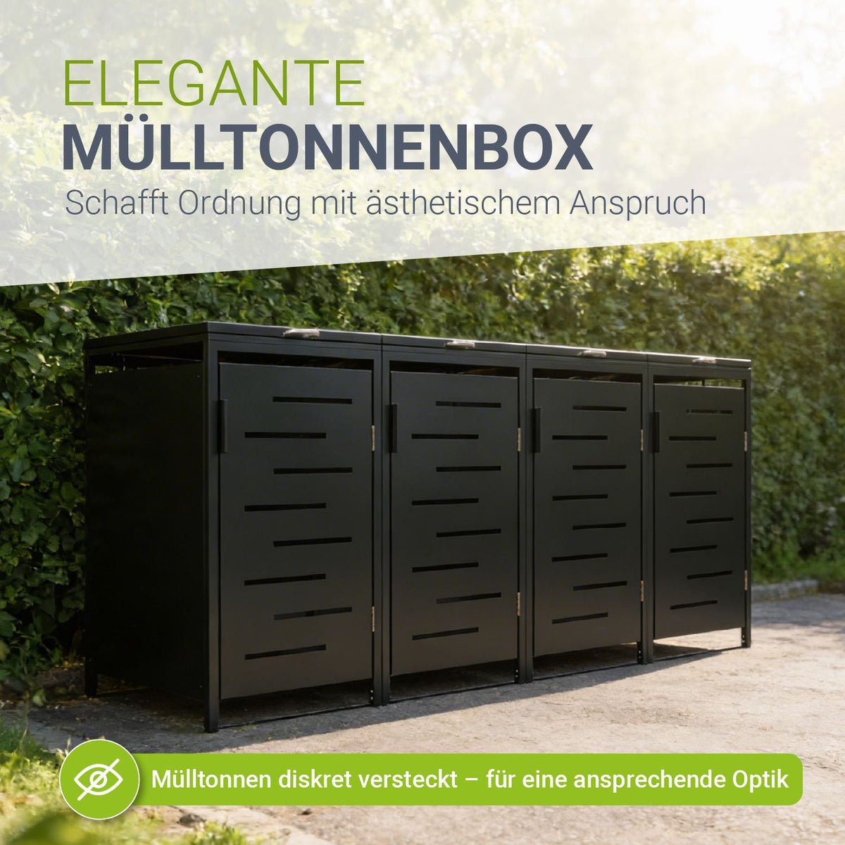 Metalen vuilnisbak doos Arel