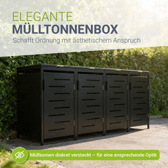 Metalen vuilnisbak doos Arel