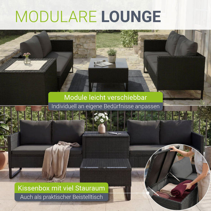 Tuinlounge voor 4 mensen Santorini