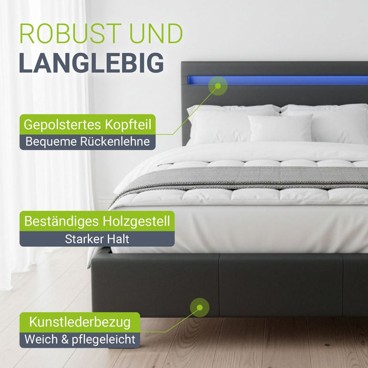 Gestoffeerd bed Paris