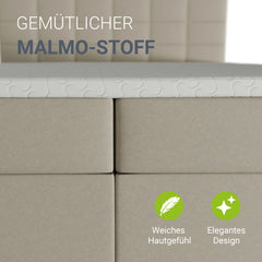 Boxspringbed Seattle - Malmo-Stoff