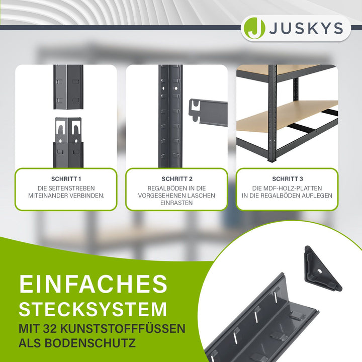 Opbergrek Basic 2er bis 8er Set 180 x 90 x 40 cm