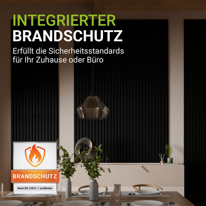 Akoestische panelen houtlook 4er Set
