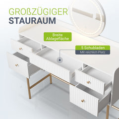 Make-uptafel met spiegel Samira