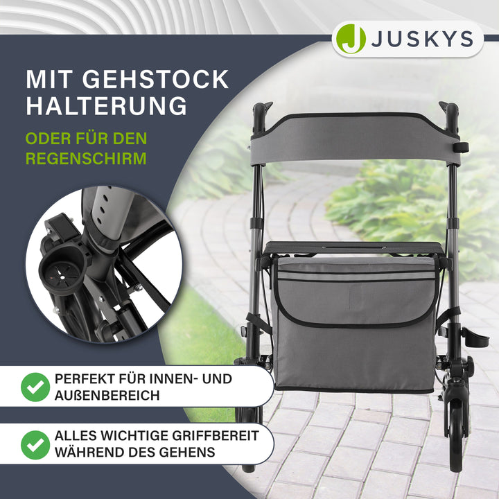 Aluminium rollator Vital met zitje