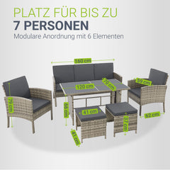 Rattan zitgroep Turin