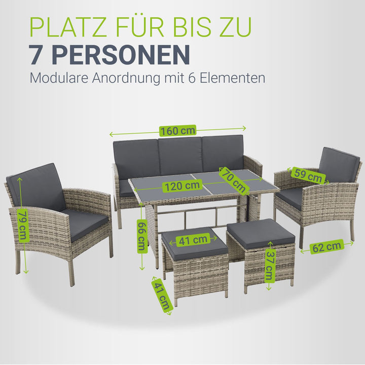 Rattan zitgroep Turin