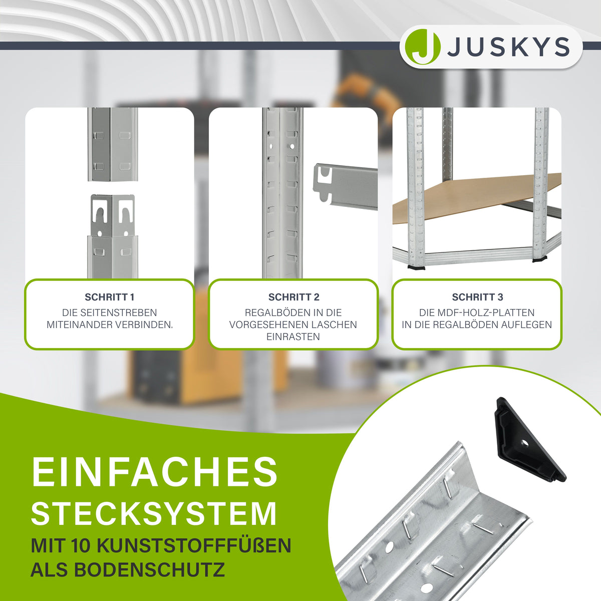Hoekplank Corner Easy 160 x 75 x 40-75 cm