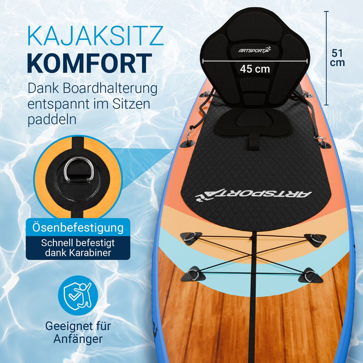 Staan Up Paddling Board met kajakstoel