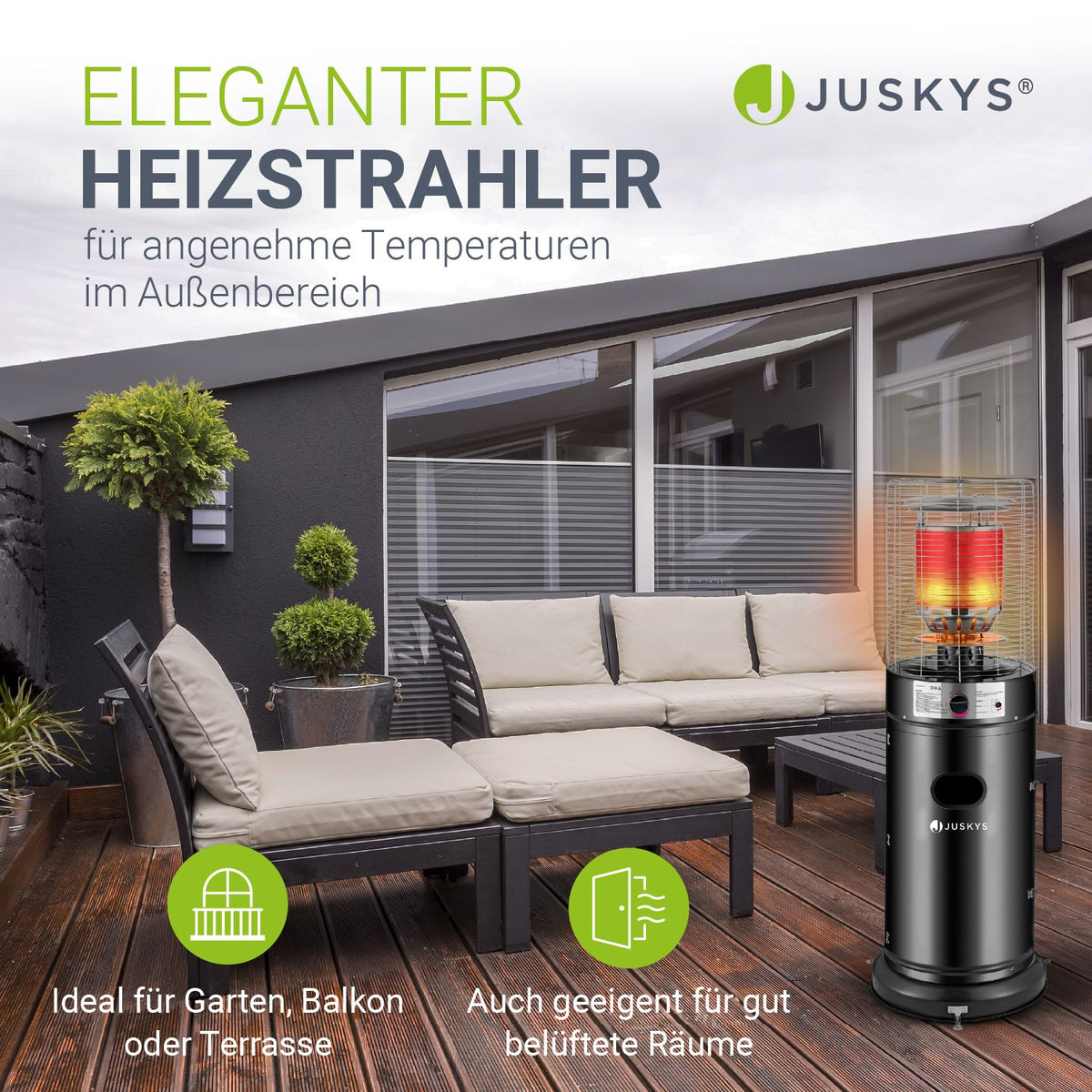 Outdoor stralingsverwarmer Cuna