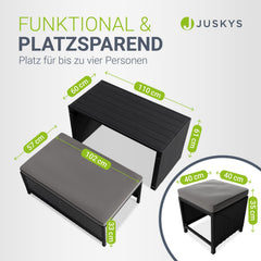 2in1 Polyrattan tuinmeubilair Jamaika